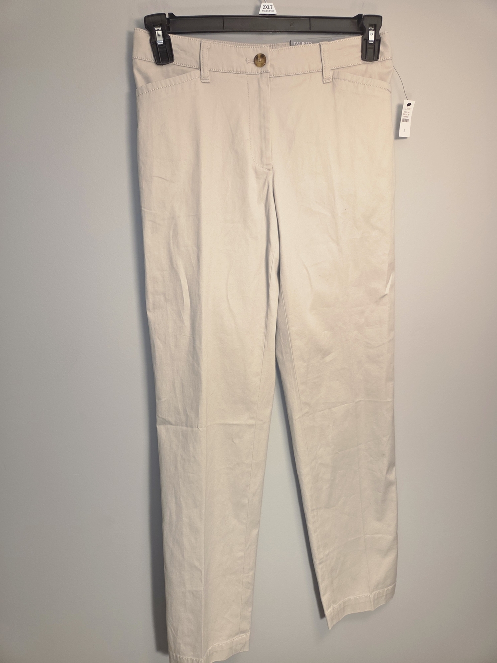 Talbots Straight-Leg Chinos in Cream